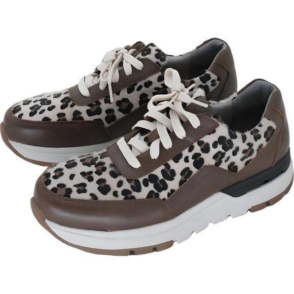 Rockport Works Women's RK774 Leopard Print Composite Toe Sneakers 8.5M - Picture 2 of 6